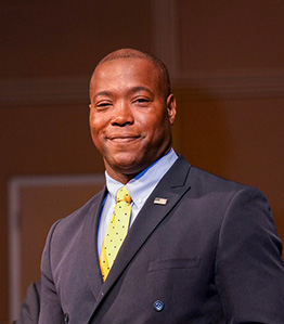 Aaron R. Rouse — Democratic State Senator for Virginia District 22 (official headshot) Aaron R. Rouse — Democratic State Senator for Virginia District 22 (official headshot)