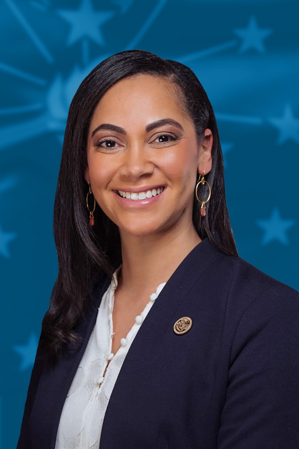 Andrea Hunley — Democratic State Senator for Indiana District 46 (official headshot) Andrea Hunley — Democratic State Senator for Indiana District 46 (official headshot)