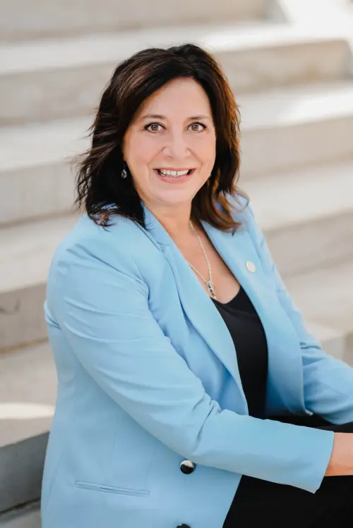 Angela Witwer — Democratic State Representative for Michigan District 76 (official headshot) Angela Witwer — Democratic State Representative for Michigan District 76 (official headshot)
