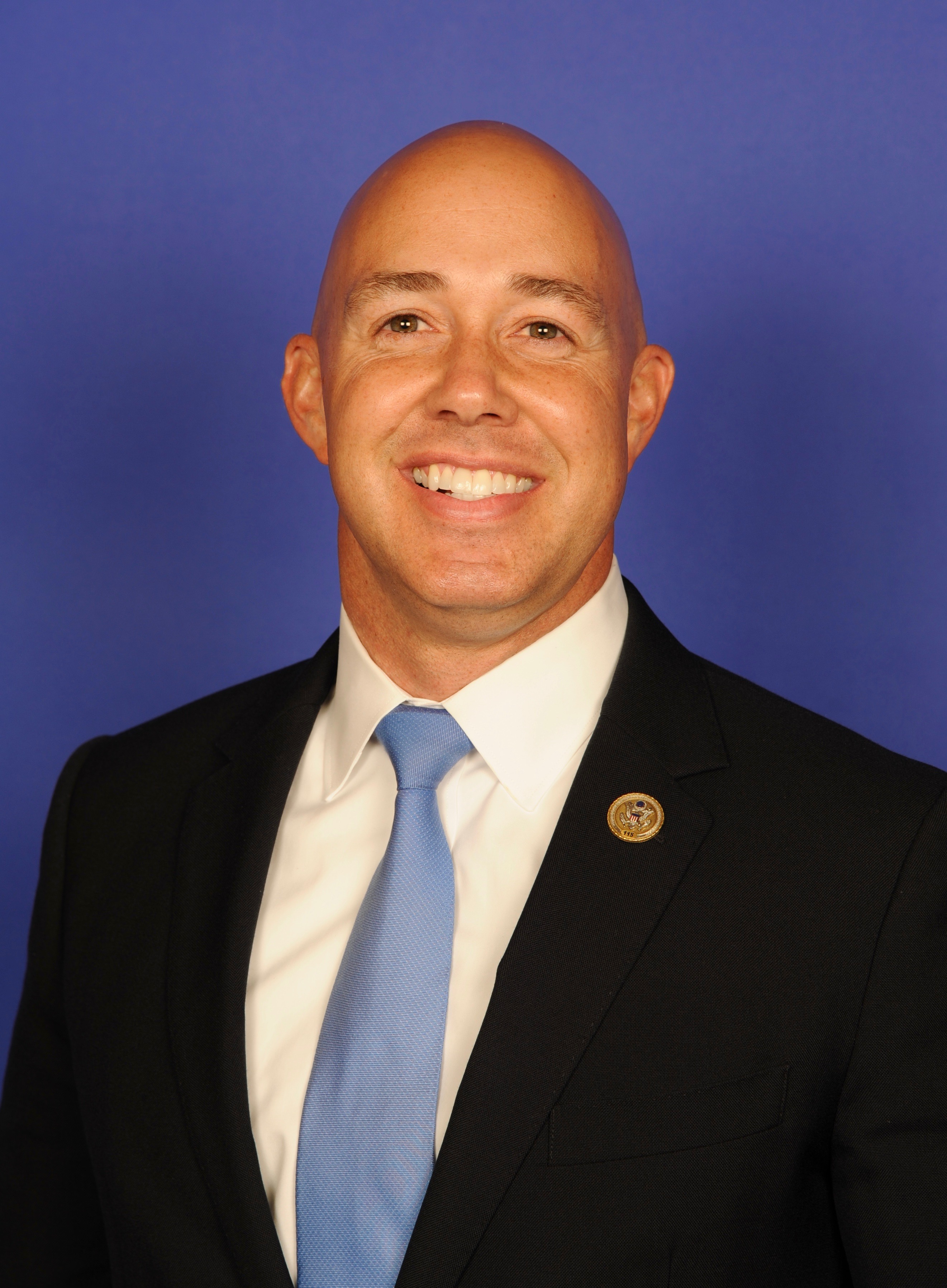 Brian Mast — Republican U.S. Representative for Florida's 21st Congressional District (official headshot)