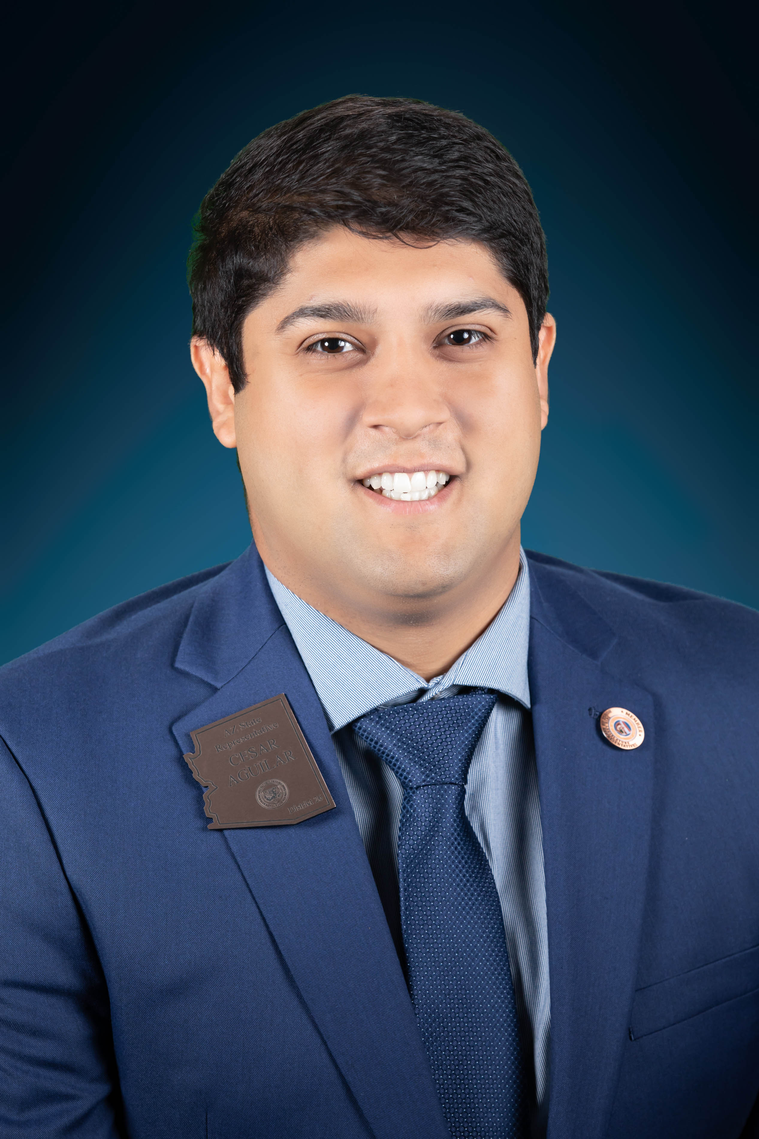 Cesar Aguilar — Democratic State Representative for Arizona District 26 (official headshot)