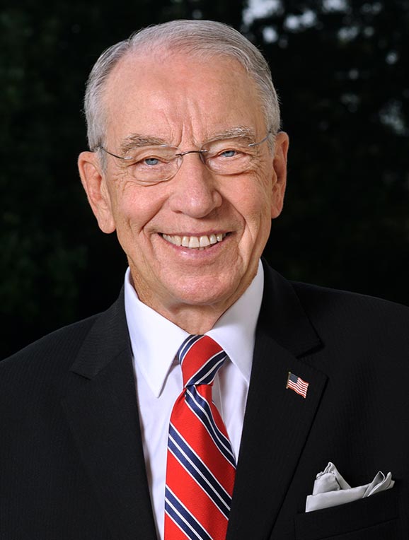 Charles E. Grassley — Republican U.S. Senator from Iowa (official headshot) Charles E. Grassley — Republican U.S. Senator from Iowa (official headshot)