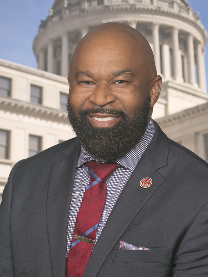 Cheikh Taylor — Democratic State Representative for Mississippi District 38 (official headshot) Cheikh Taylor — Democratic State Representative for Mississippi District 38 (official headshot)