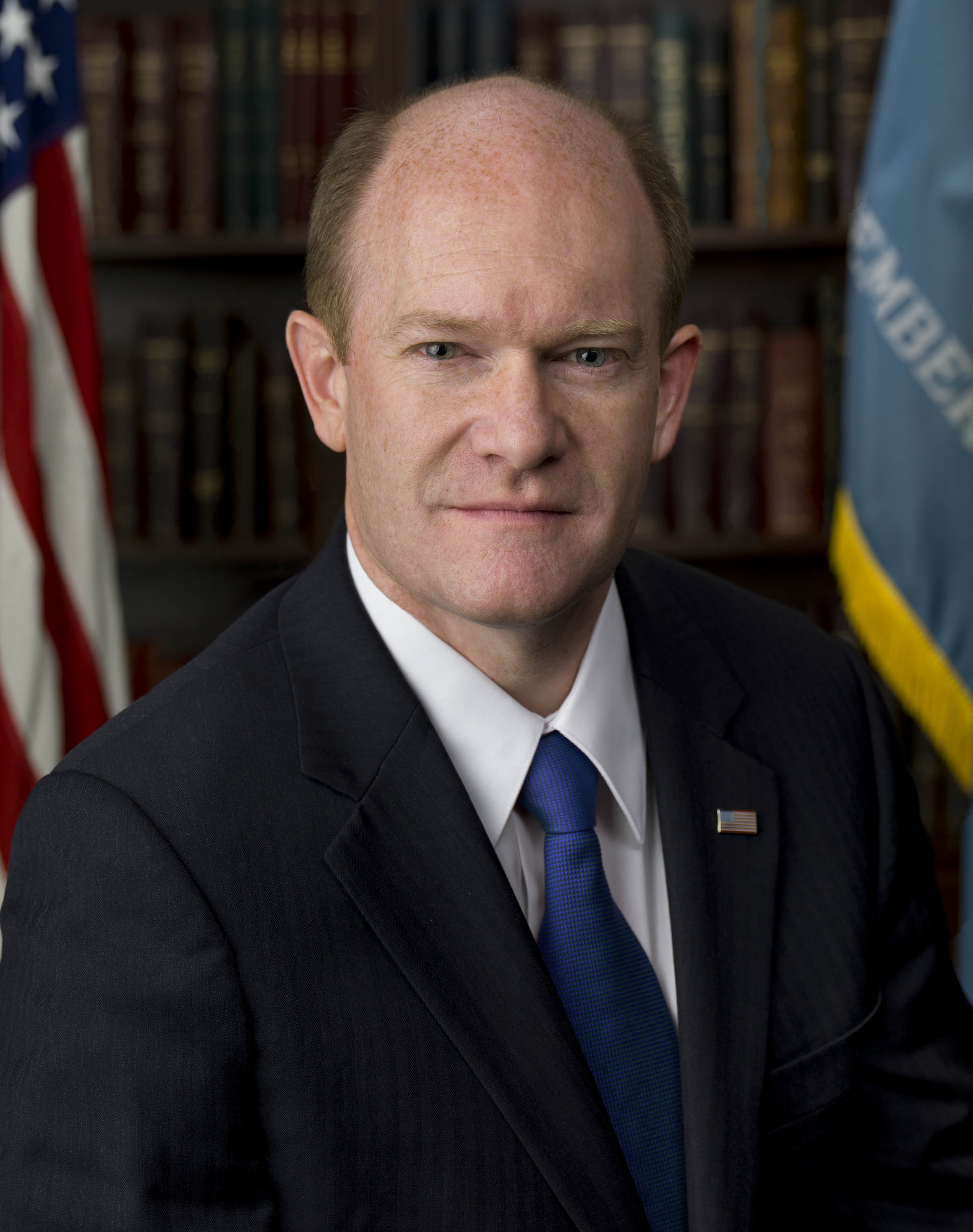 Christopher A. Coons — Democratic U.S. Senator from Delaware (official headshot)