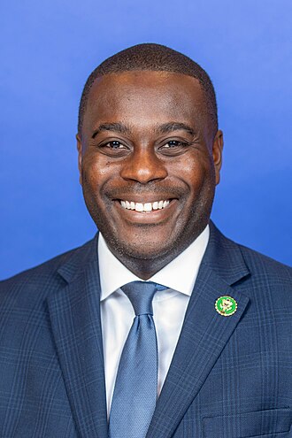 Gabe Amo — Democratic U.S. Representative for Rhode Island's 1st Congressional District (official headshot)