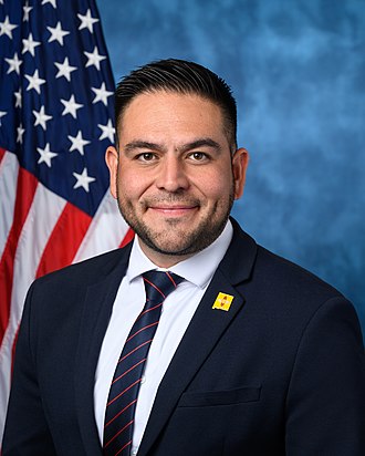 Gabe Vasquez — Democratic U.S. Representative for New Mexico's 2nd Congressional District (official headshot)