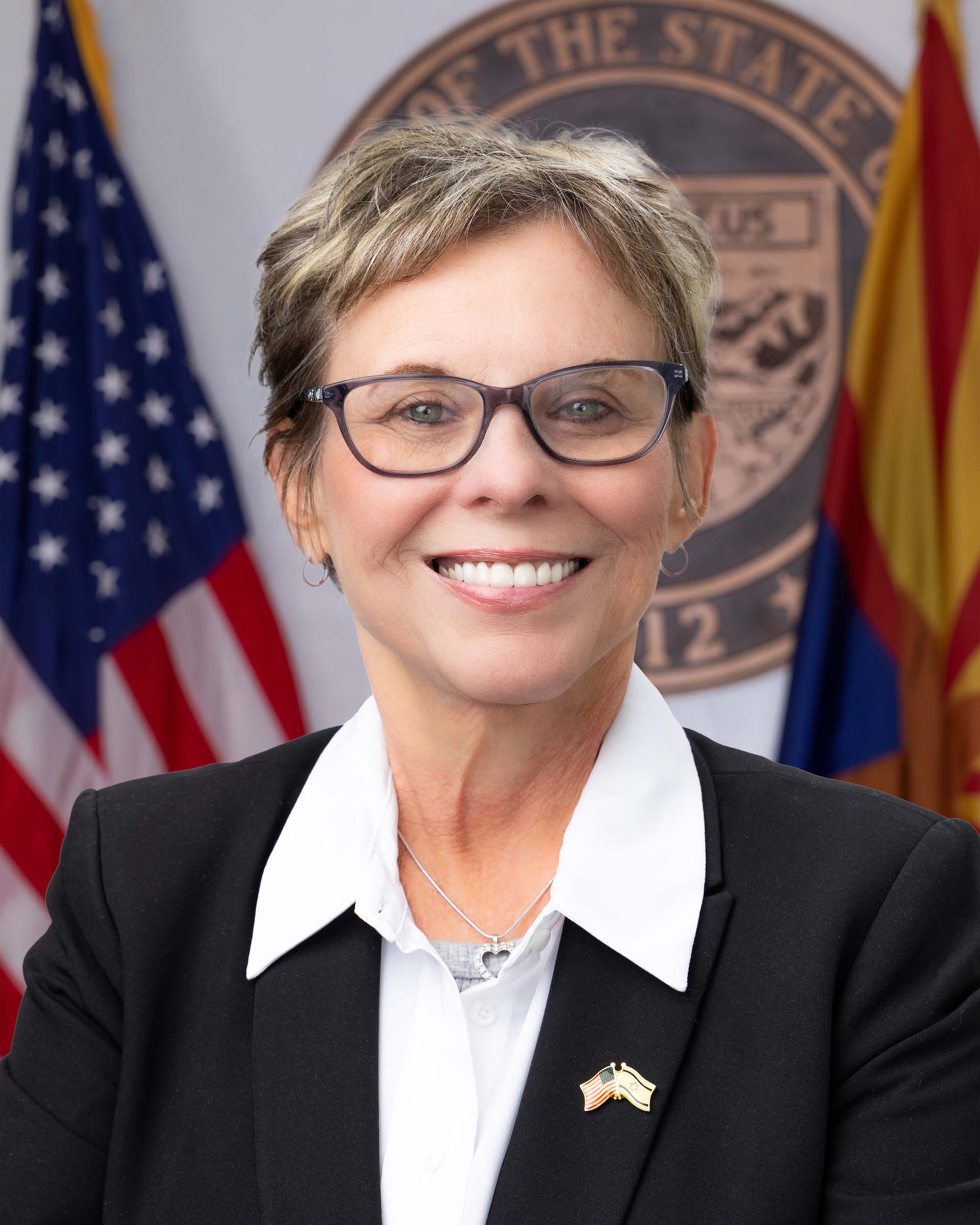 Hildy Angius — Republican State Senator for Arizona District 30 (official headshot) Hildy Angius — Republican State Senator for Arizona District 30 (official headshot)