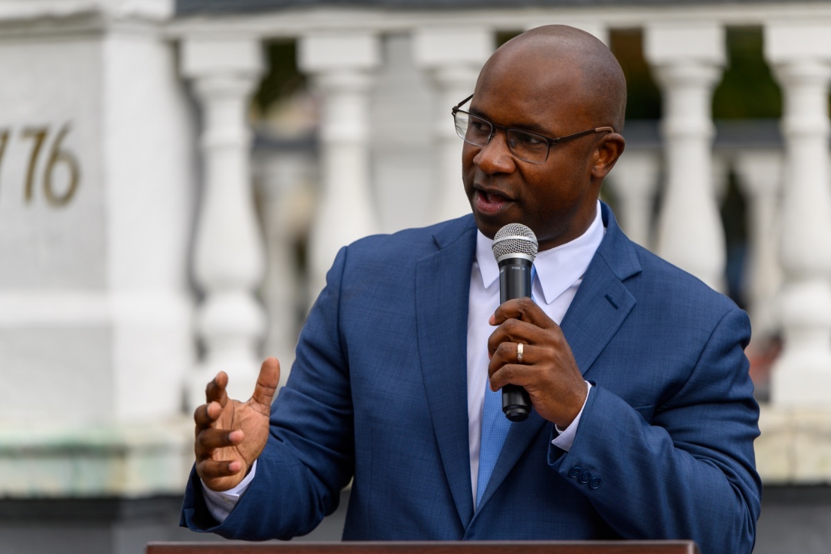 Jamaal Bowman — Democratic U.S. Representative for New York's 16th Congressional District (official headshot)