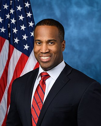 John James — Republican U.S. Representative for Michigan's 10th Congressional District (official headshot)