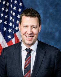 Josh Riley — Democratic U.S. Representative for New York's 19th Congressional District (official headshot) Josh Riley — Democratic U.S. Representative for New York's 19th Congressional District (official headshot)
