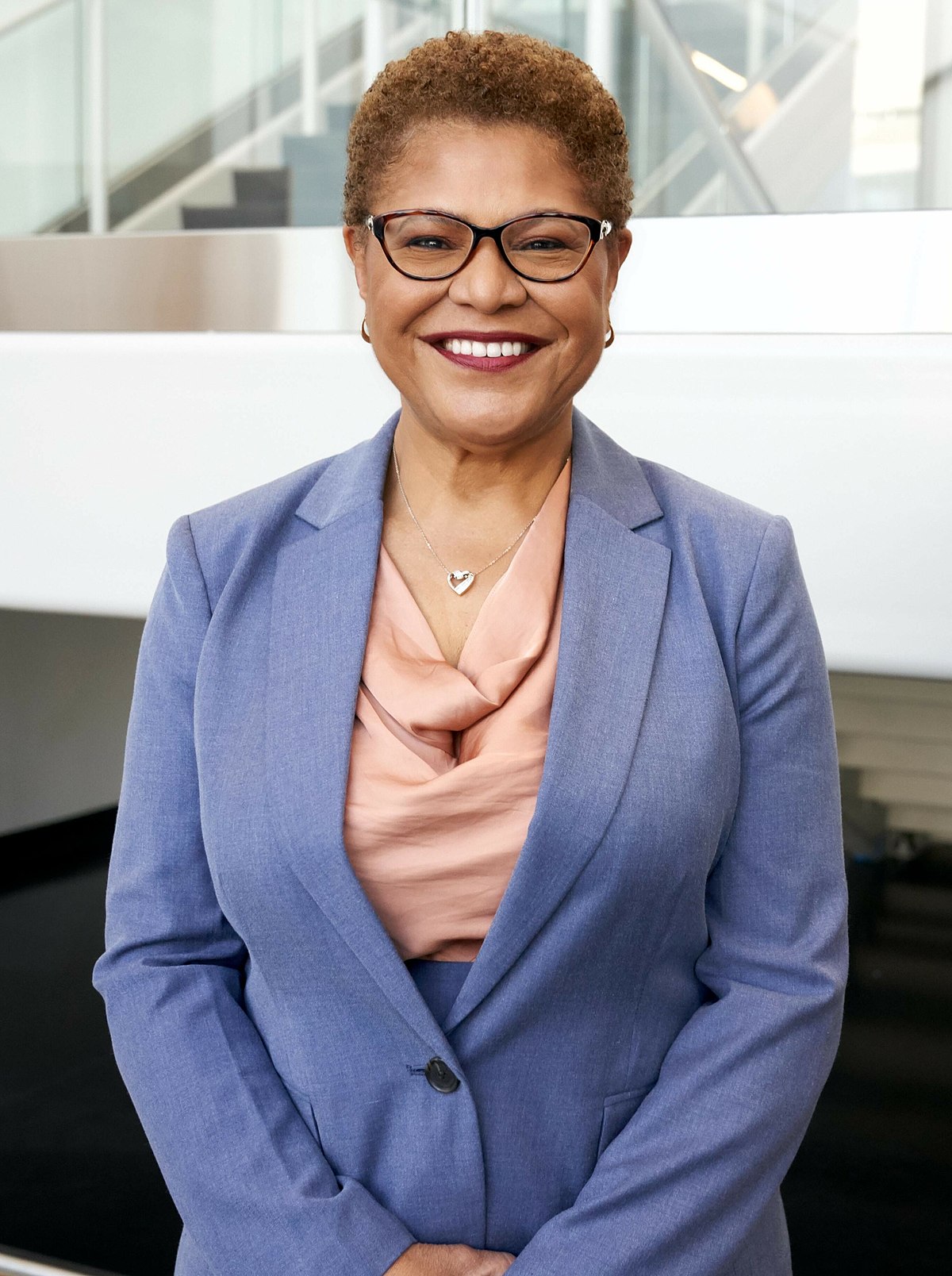 Karen Bass — Democratic U.S. Representative for California's 37th Congressional District (official headshot) Karen Bass — Democratic U.S. Representative for California's 37th Congressional District (official headshot)