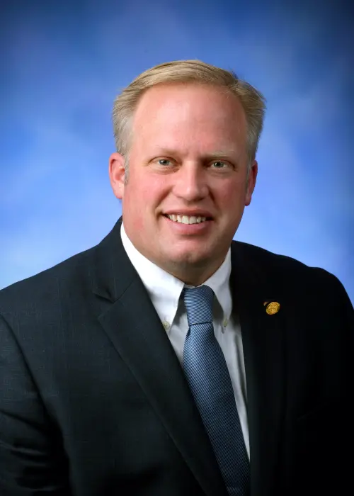 Luke Meerman — Republican State Representative for Michigan District 89 (official headshot) Luke Meerman — Republican State Representative for Michigan District 89 (official headshot)