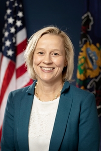 Maria Collett — Democratic State Senator for Pennsylvania District 12 (official headshot)