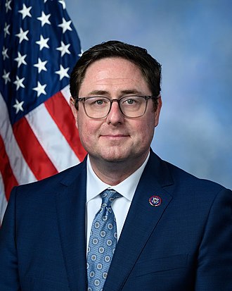 Mike Flood — Republican U.S. Representative for Nebraska's 1st Congressional District (official headshot)