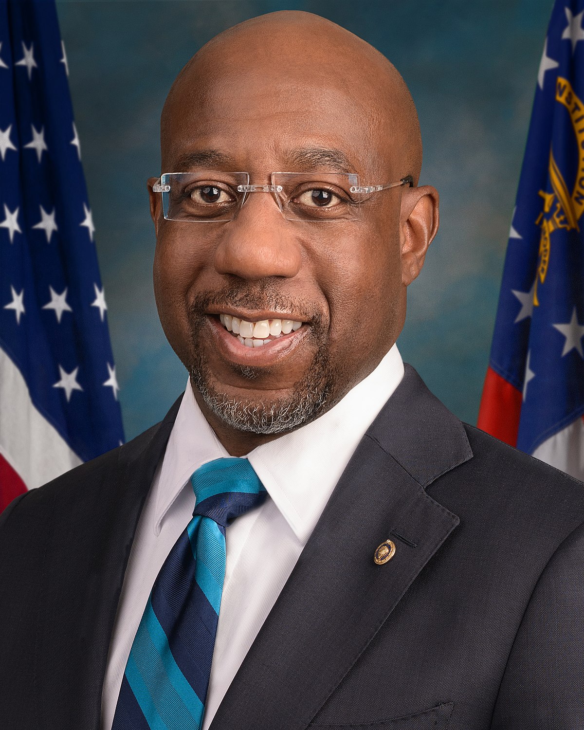 Raphael Warnock — Democratic U.S. Senator from Georgia (official headshot)
