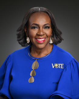Regina Barrow — Democratic State Senator for Louisiana District 15 (official headshot) Regina Barrow — Democratic State Senator for Louisiana District 15 (official headshot)