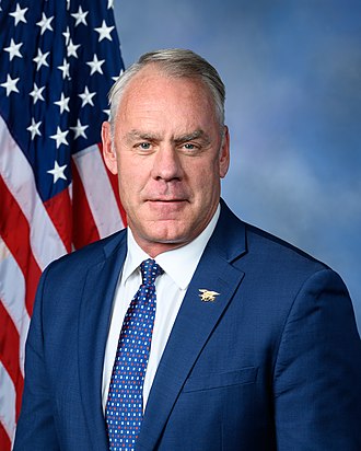 Ryan K. Zinke — Republican U.S. Representative for Montana's 1st Congressional District (official headshot)
