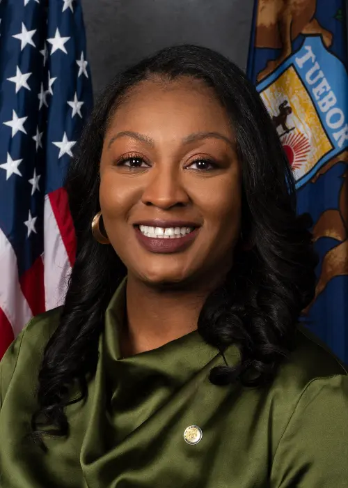 Sarah E. Anthony — Democratic State Senator for Michigan District 21 (official headshot)