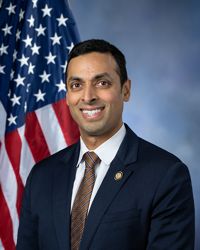 Suhas Subramanyam — Democratic U.S. Representative for Virginia's 10th Congressional District (official headshot) Suhas Subramanyam — Democratic U.S. Representative for Virginia's 10th Congressional District (official headshot)