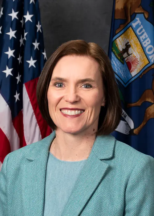 Winnie Brinks — Democratic State Senator for Michigan District 29 (official headshot) Winnie Brinks — Democratic State Senator for Michigan District 29 (official headshot)